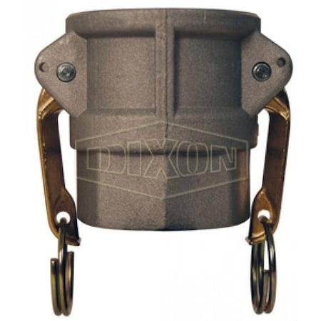 Dixon Type D Cam and Groove Coupler, 2-1/2 in Nominal, Female Coupler x FNPT End Style, Aluminum G250-D-AL